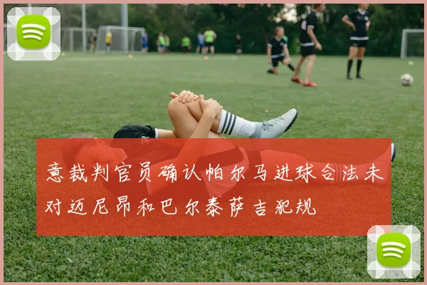 意裁判官员确认帕尔马进球合法未对迈尼昂和巴尔泰萨吉犯规